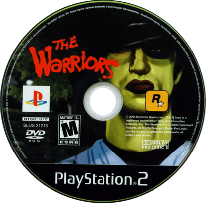 The Warriors disc art for Playstation 2 (PS2) video game