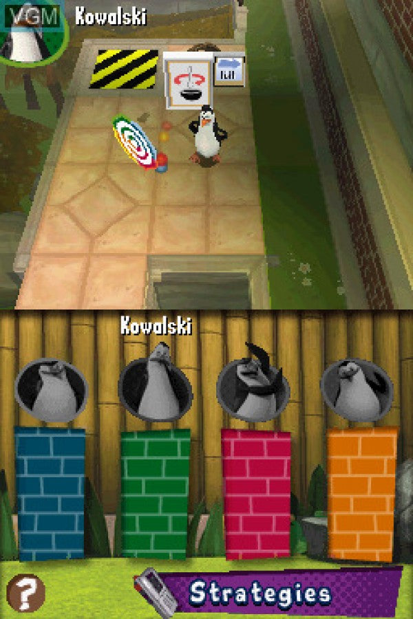 The Penguins of Madagascar gameplay for Nintendo DS (DS) video game