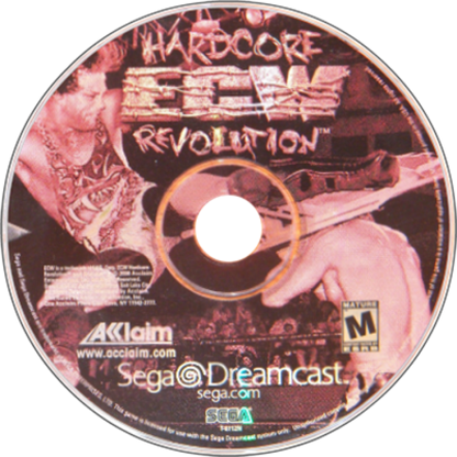 ECW Hardcore Revolution disc art for Sega Dreamcast (DC) video game 
