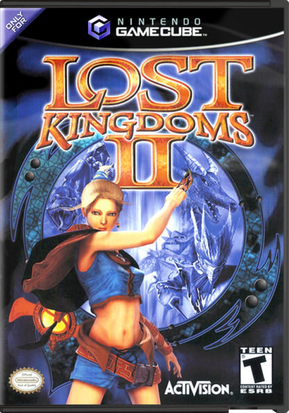 Lost Kingdoms II cover art for GameCube (GC) action role-playing video game