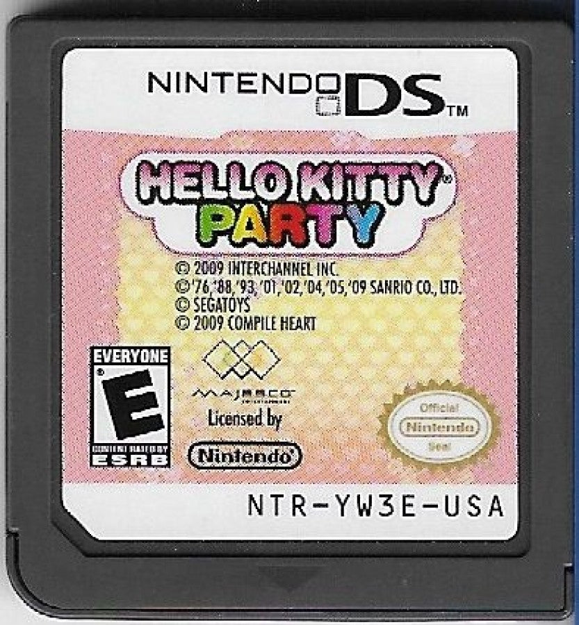 Hello Kitty Party cartridge for Nintendo DS (DS) party mini-game collection video game