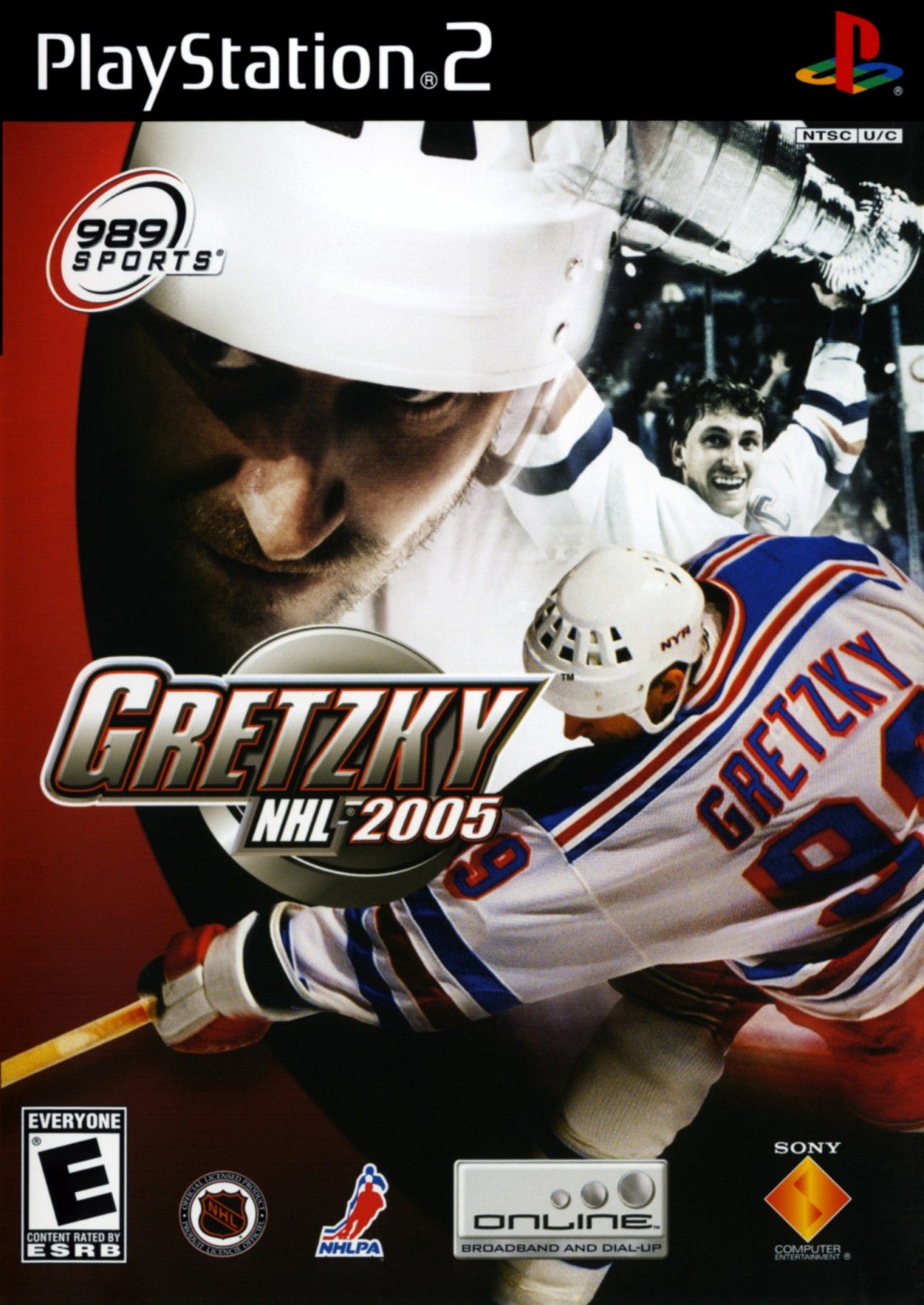 Gretzky NHL 2005 cover art for Playstation 2 video game
