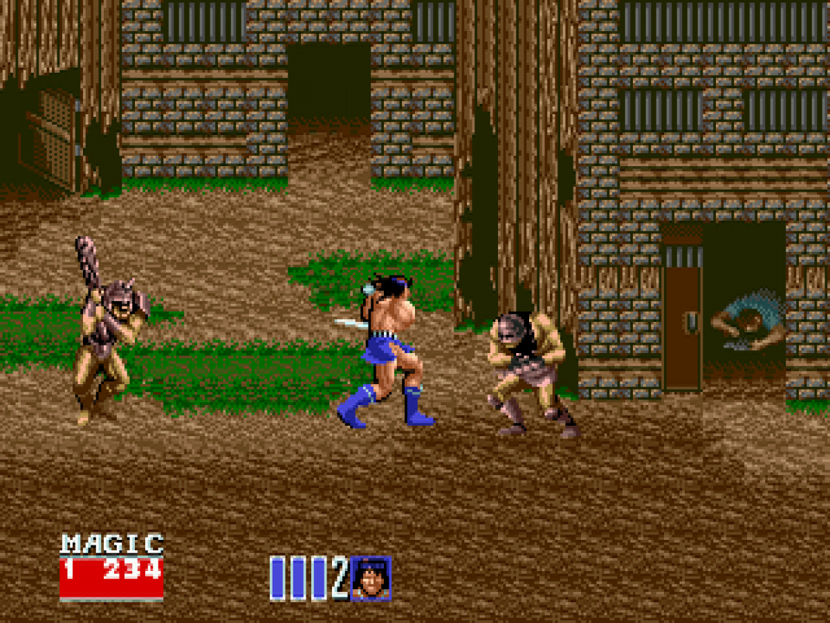 Golden Axe II Sega Genesis arcade hack and slash beat em up sequel with co-op and mount combat fantasy classic gameplay