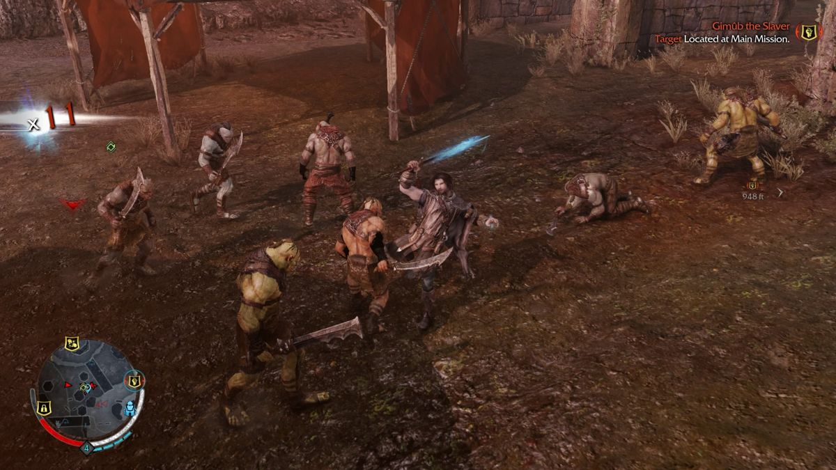Middle Earth Shadow of Mordor Xbox One open-world action game with stealth combat and the Nemesis system in Tolkien’s universe gameplay