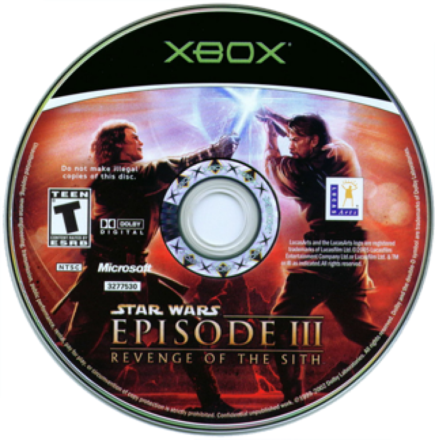 Star Wars: Episode III: Revenge of the Sith disc for Xbox (XBOX) video game