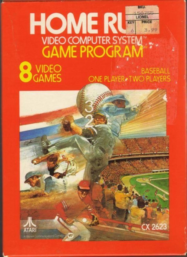 Home Run cover art for Atari 2600 (2600) video game