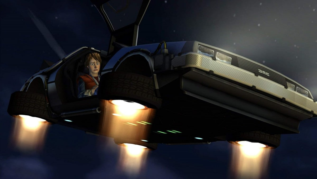 Back to the Future: The Game 30th Anniversary gameplay for PlayStation 4 (PS4) adventure story-driven video game
