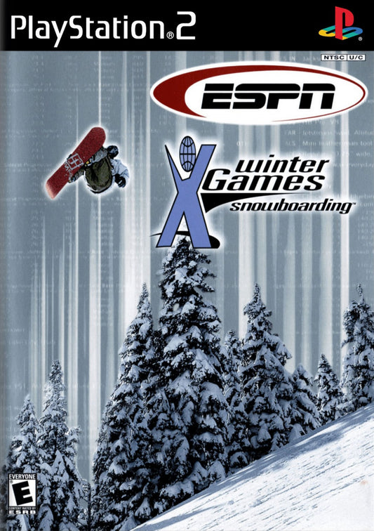 ESPN X Games Snowboarding extreme sports snowboarding game featuring X Games athletes downhill courses trick combos arcade style competition modes cover art