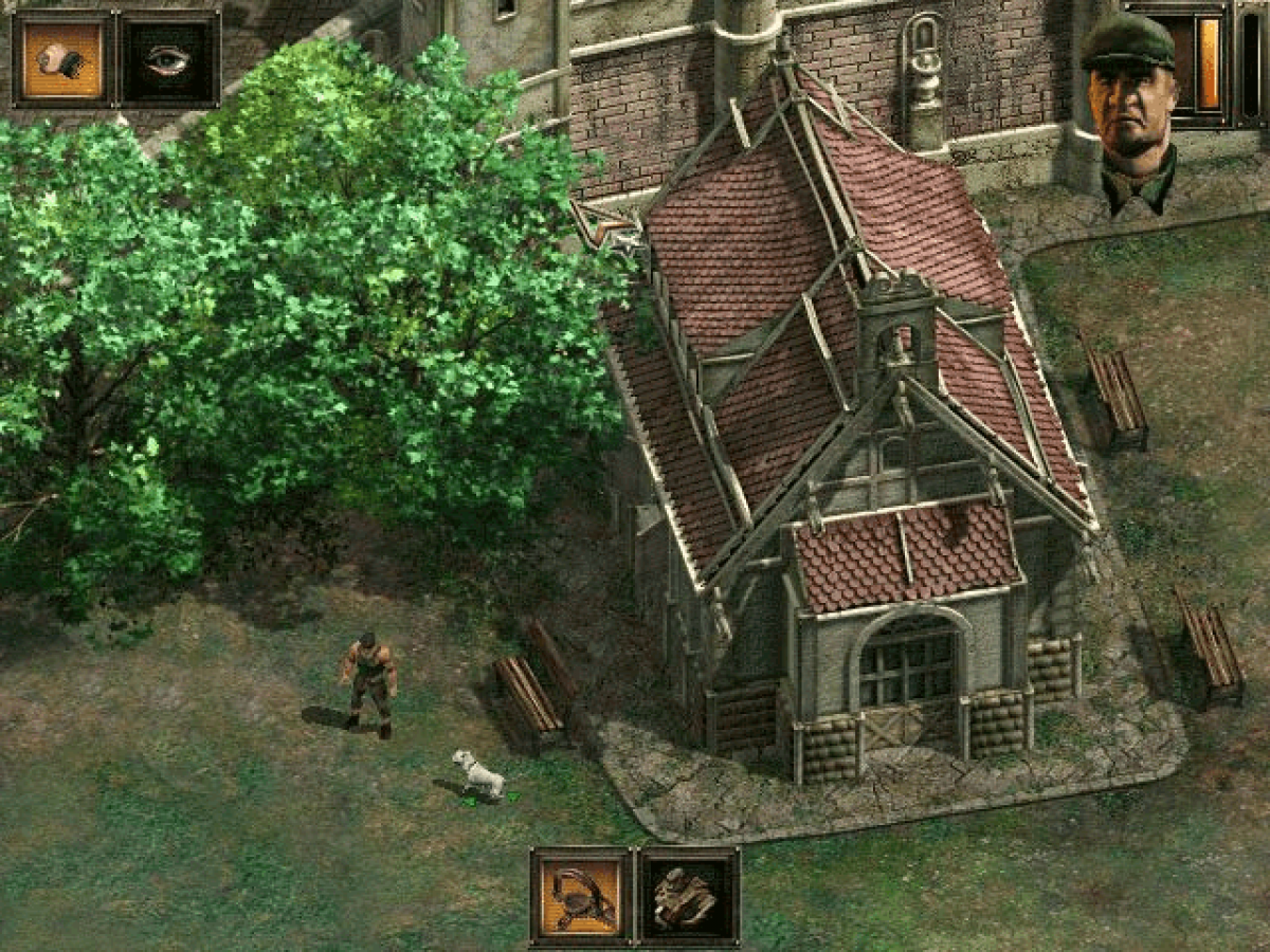 Commandos 2: Men of Courage gameplay art for Xbox (XBOX) video game