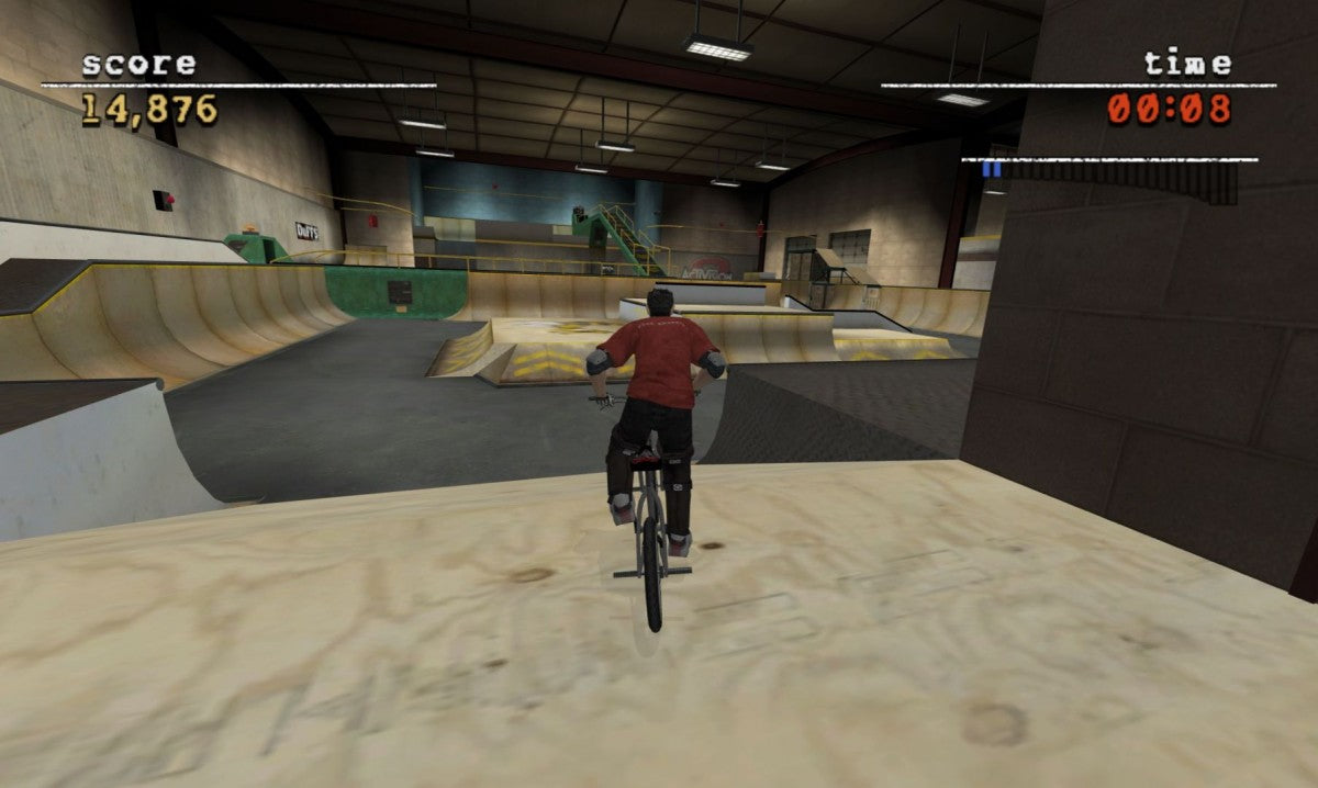Matt Hoffman’s Pro BMX 2 GameCube GC video game, extreme sports, BMX racing and tricks, multiplayer, action sports gameplay, Nintendo GameCube title gameplay screenshot
