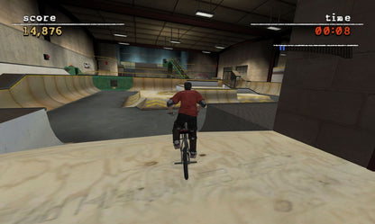 Matt Hoffman’s Pro BMX 2 GameCube GC video game, extreme sports, BMX racing and tricks, multiplayer, action sports gameplay, Nintendo GameCube title gameplay screenshot