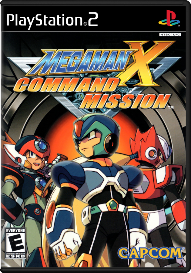Mega Man X Command Mission PS2 PlayStation 2 JRPG role playing game retro video game cover art