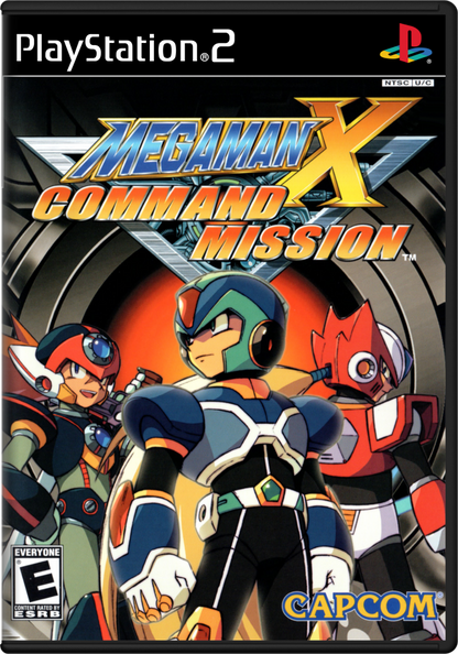 Mega Man X Command Mission PS2 PlayStation 2 JRPG role playing game retro video game cover art