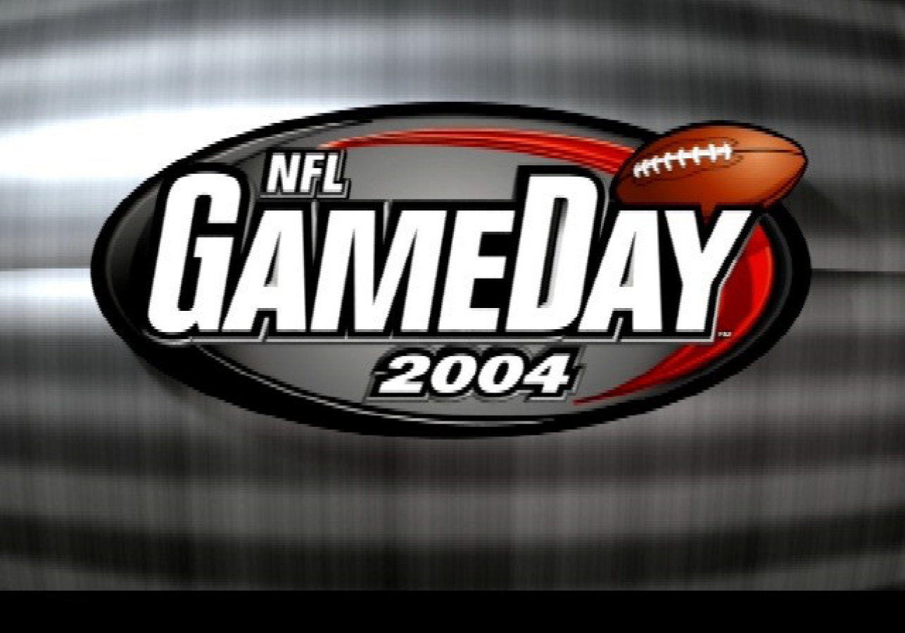 NFL GameDay 2004 – PlayStation 2 (PS2) American football sports video game title screen