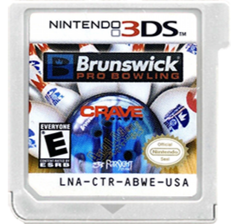 Brunswick Pro Bowling cartridge for Nintendo 3DS (3DS) sports bowling video game