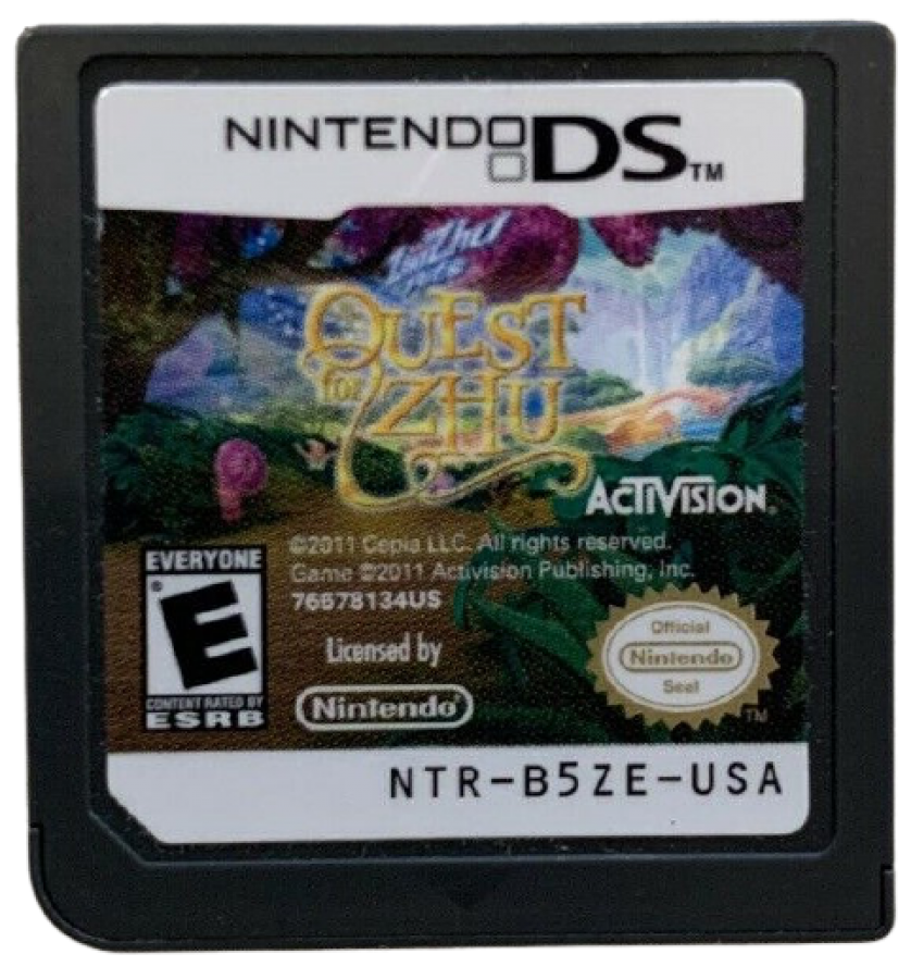 Quest for Zhu cartridge for Nintendo DS (DS) fantasy adventure video game