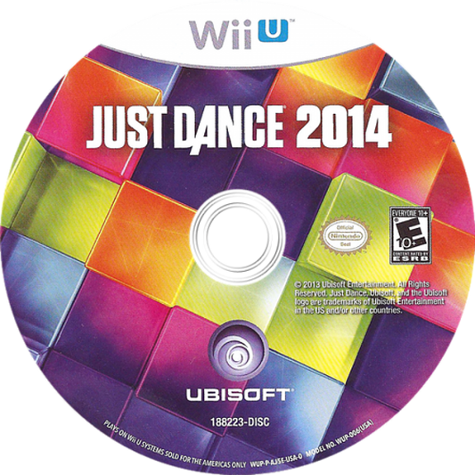 Just Dance 2014 disc art for Nintendo Wii U (WiiU) video game