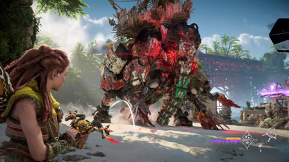 Horizon Forbidden West Complete Edition game featuring open-world action RPG gameplay, stunning visuals, and epic sci-fi adventure with all DLC content gameplay