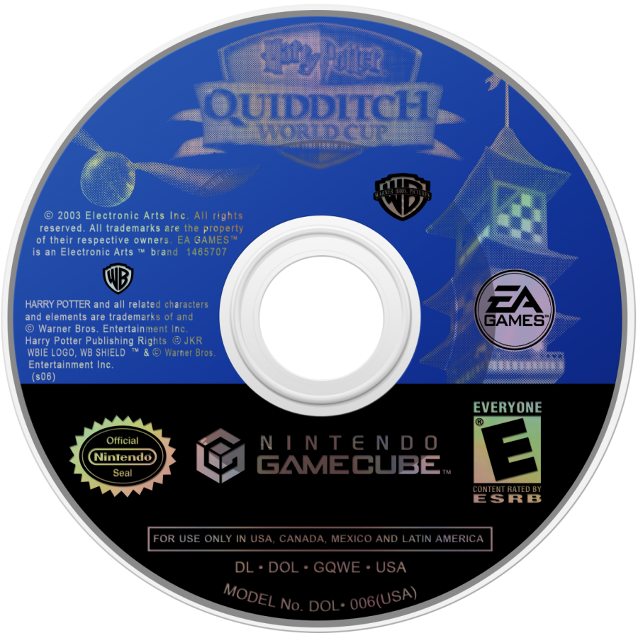 Harry Potter Quidditch World Cup GameCube game featuring fast-paced magical sports gameplay set in the Wizarding World