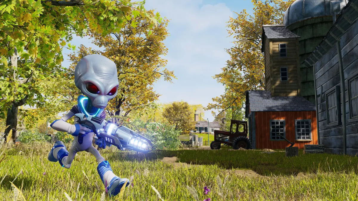 Destroy All Humans for Xbox One action adventure alien invasion video game featuring open world destruction humorous sci fi storyline enhanced graphics and classic cult favorite remake gameplay experience gameplay