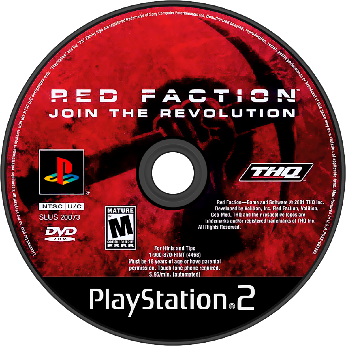 Red Faction PS2 Sony PlayStation 2 first person shooter sci fi action Mars rebellion Geo Mod destructible environments mining colony combat futuristic weapons Volition story campaign multiplayer retro gaming PlayStation 2 software video game title disc