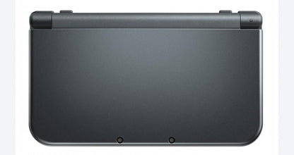 Grey New Nintendo 3DS XL inspired design featuring premium handheld gaming console aesthetic metallic gray finish larger dual screens enhanced processing power portable Nintendo gaming experience glasses free 3D technology presentation