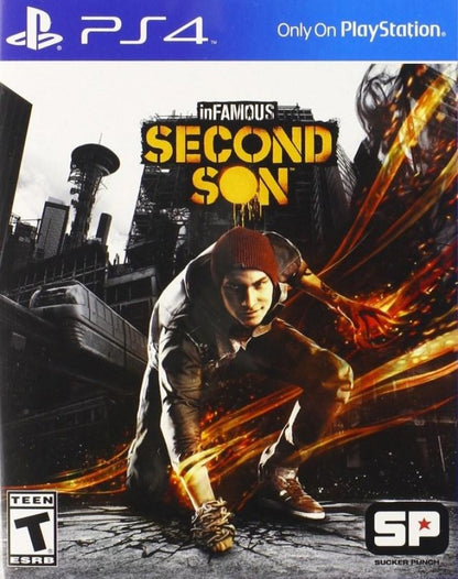 Infamous: Second Son – PlayStation 4 (PS4) video game cover image, open-world superhero action-adventure title for PS4