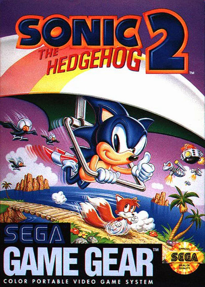 Sonic the Hedgehog 2 cover art for Sega Game Gear (GG) video game