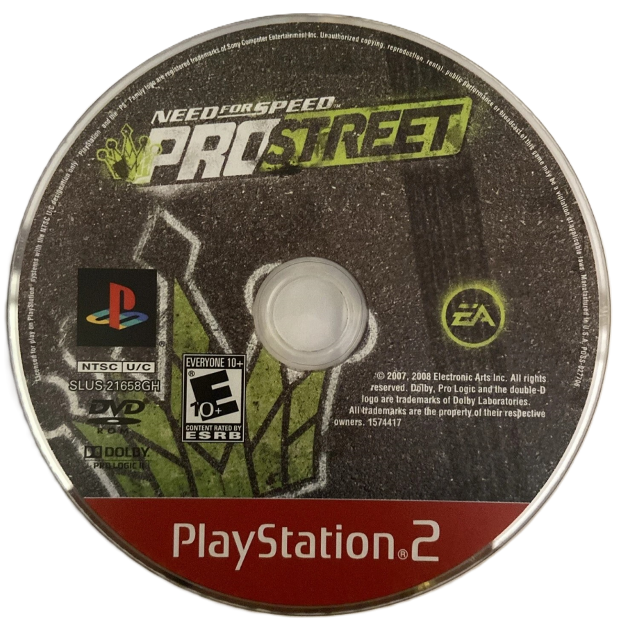 Need for Speed: ProStreet [Greatest Hits] – PlayStation 2 (PS2) street racing video game disc