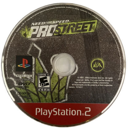 Need for Speed: ProStreet [Greatest Hits] – PlayStation 2 (PS2) street racing video game disc