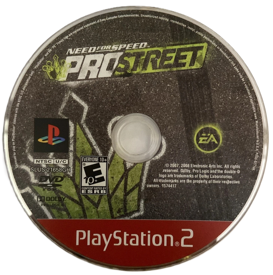 Need for Speed: ProStreet [Greatest Hits] – PlayStation 2 (PS2) street racing video game disc