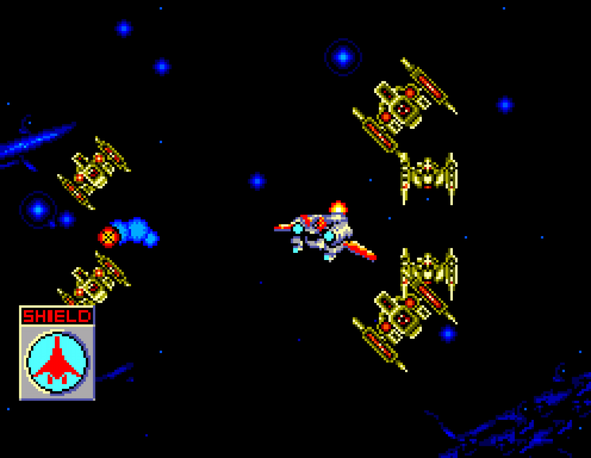 Galaxy Force Sega Master System SMS for arcade space shooter video game fans featuring high speed futuristic combat enemy spacecraft scrolling action powerful weapons challenging missions explosions and classic Sega Master System gameplay collectible retro gaming appeal gameplay