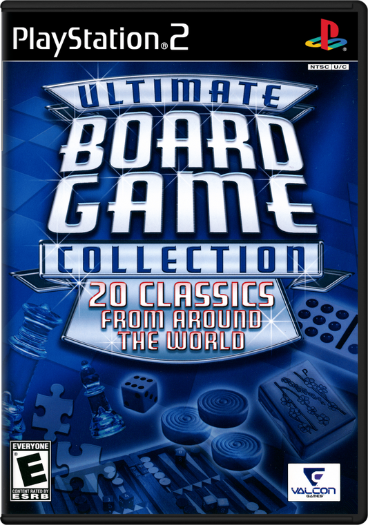 Ultimate Board Game Collection – PlayStation 2 (PS2) cover art for the video game, board game compilation