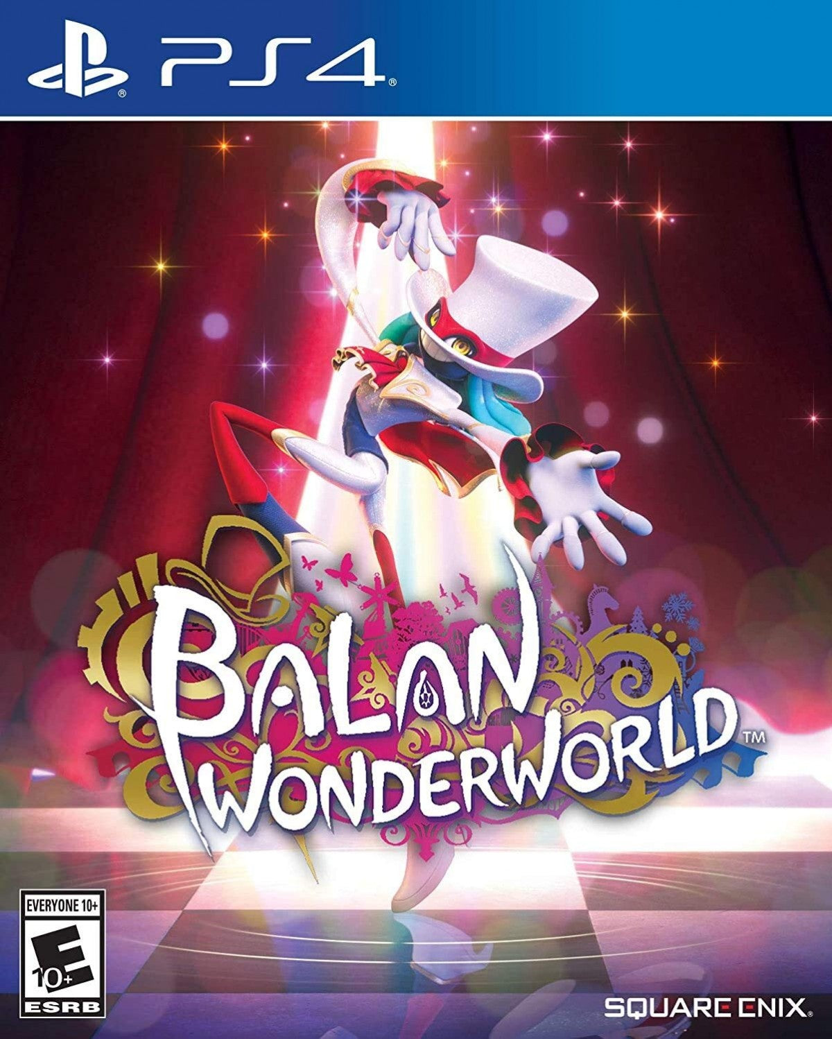 Balan Wonderland for PlayStation 4 (PS4) at Gamers INC, featuring a whimsical musical platforming adventure where you explore the mysterious Wonderworld using over 80 unique costumes that grant special abilities, all wrapped in colorful stages and theatrical storytelling from the creators of classic Sonic-era platformers front cover