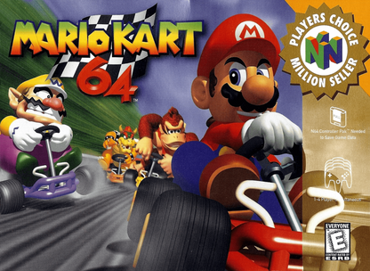 Mario Kart 64 cover art for Nintendo 64 (N64) video game