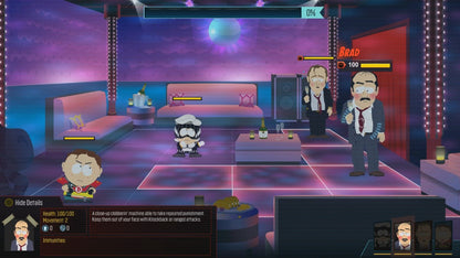 South Park: The Fractured But Whole – PlayStation 4 (PS4) video game gameplay, turn-based role-playing game.