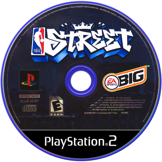NBA Street – PlayStation 2 (PS2) arcade basketball sports video game disc