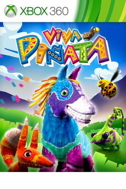 Viva Piñata: Party Animals cover art for Xbox 360 (X360) party mini-game video game