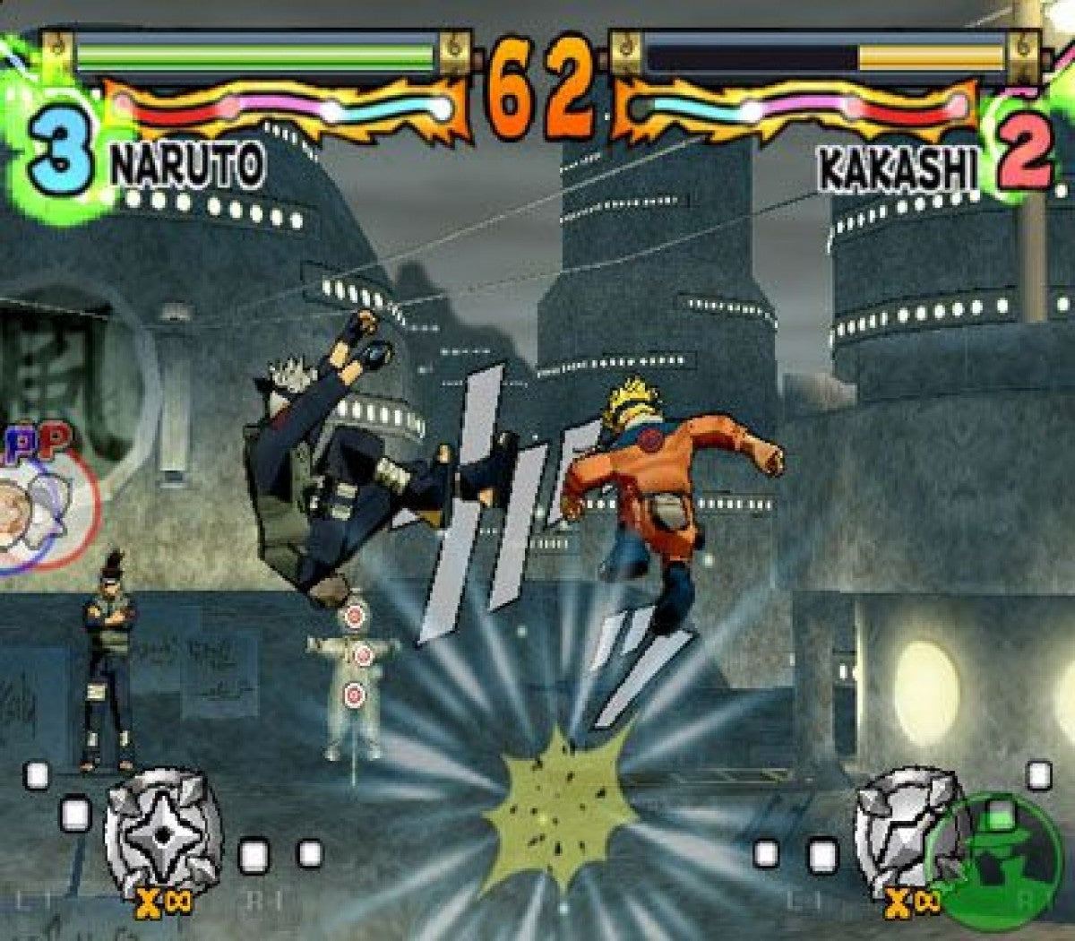 Naruto Ultimate Ninja PlayStation 2 PS2 for retro video game enthusiasts featuring anime fighting gameplay fast paced ninja battles cel shaded visuals special jutsu attacks story based missions iconic Naruto characters and collectible gaming appeal gameplay