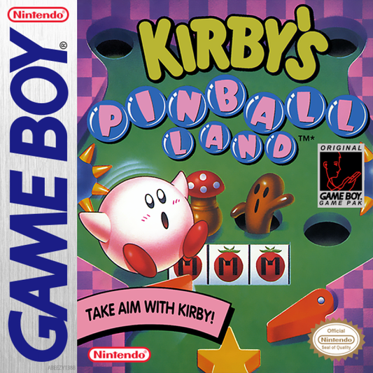 Kirby's Pinball Land cover art for Game Boy (GB) video game