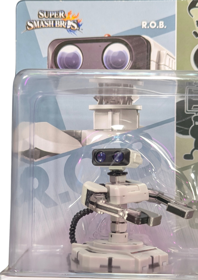 Retro 3 Pack Amiibos [Sealed] for Nintendo Amiibo featuring a collectible three figure set in original unopened packaging; scan compatible amiibo to unlock in game extras and display these retro themed characters as a sealed collector item R.O.B. Amiibo Figure