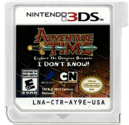 Adventure Time: Explore the Dungeon Because I Don't Know [Collector's Edition] cartridge for Nintendo 3DS (3DS) action adventure video game