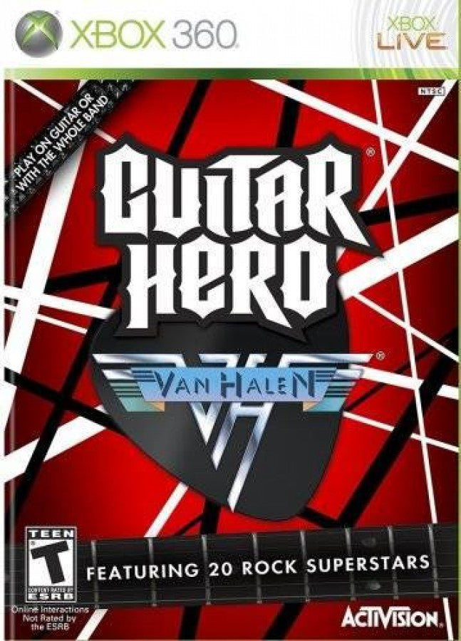 Guitar Hero: Van Halen cover art for Xbox 360 (X360) music rhythm video game