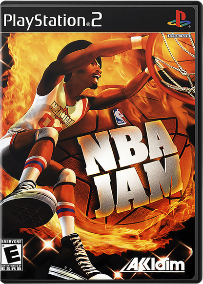 NBA Jam – PlayStation 2 (PS2) arcade basketball sports video game cover art