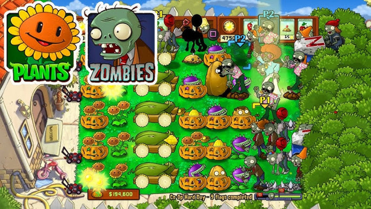 Plants vs Zombies gameplay for PlayStation 3 (PS3) video game