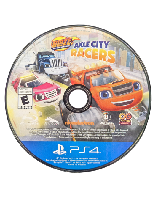 Blaze and the Monster Machines Axle City Racers PlayStation 4 PS4 kids racing game family-friendly educational adventure based on the Nickelodeon TV show disc