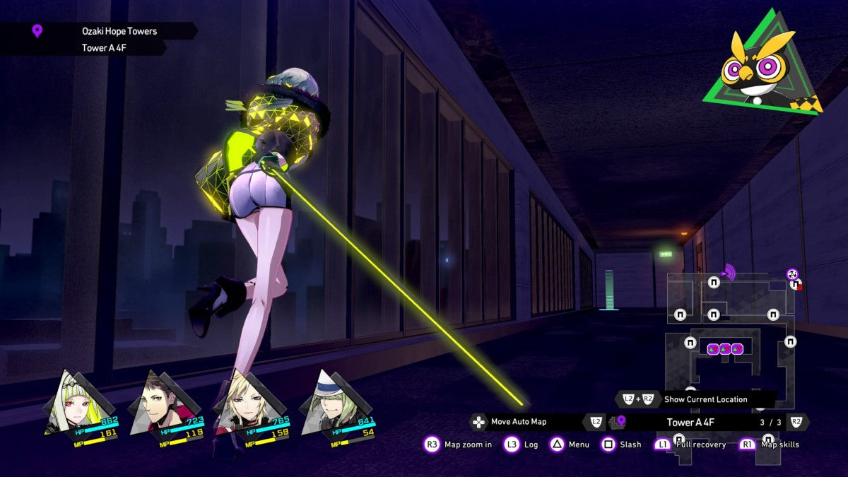 Soul Hackers 2 PlayStation 5 JRPG Atlus cyberpunk setting Ringo protagonist demon summoning turn-based combat party members comp summoning soul matrix dungeons character bonds supernatural thriller gameplay screenshot