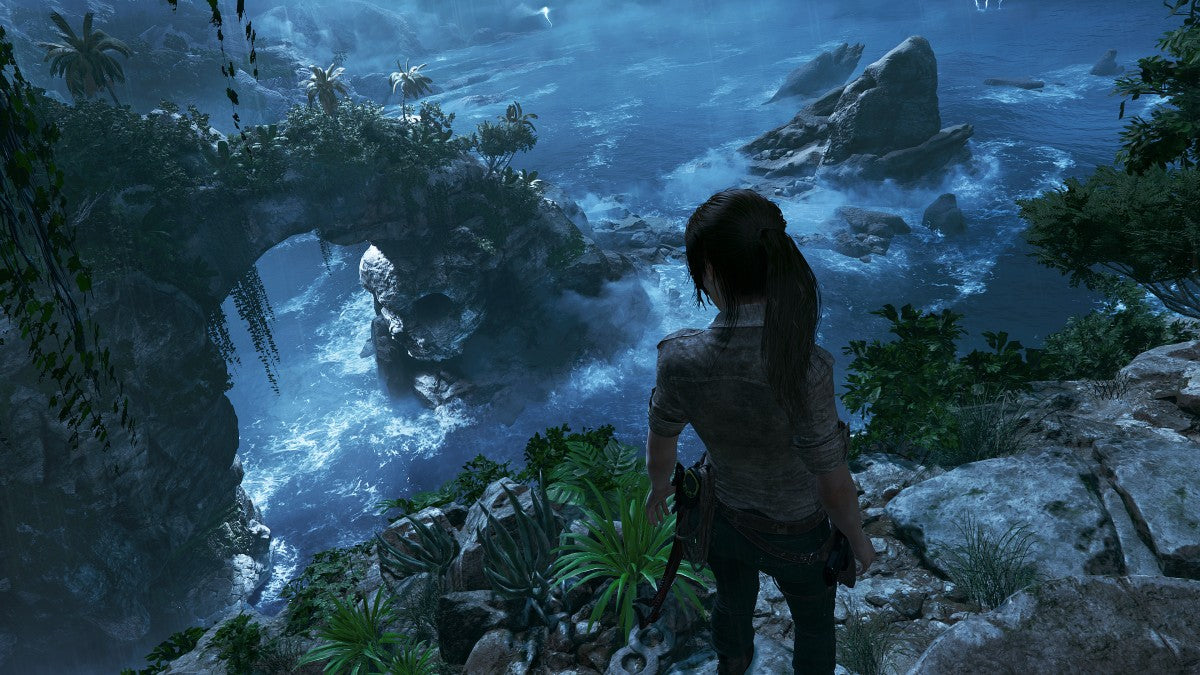 Shadow of the Tomb Raider Definitive Edition PlayStation 4 PS4 video game, action adventure, exploration and puzzles, Lara Croft, complete edition gameplay screenshot