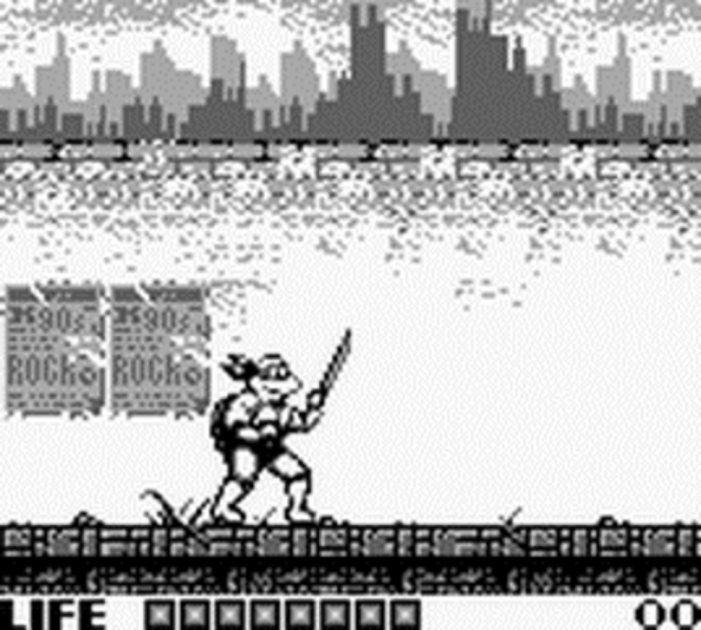 Teenage Mutant Ninja Turtles: Fall of the Foot Clan Game Boy action platformer video game gameplay
