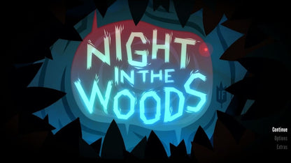 Night in the Woods title page for Nintendo Switch (NS) indie video game